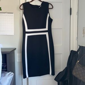 Calvin Klein Black and white dress